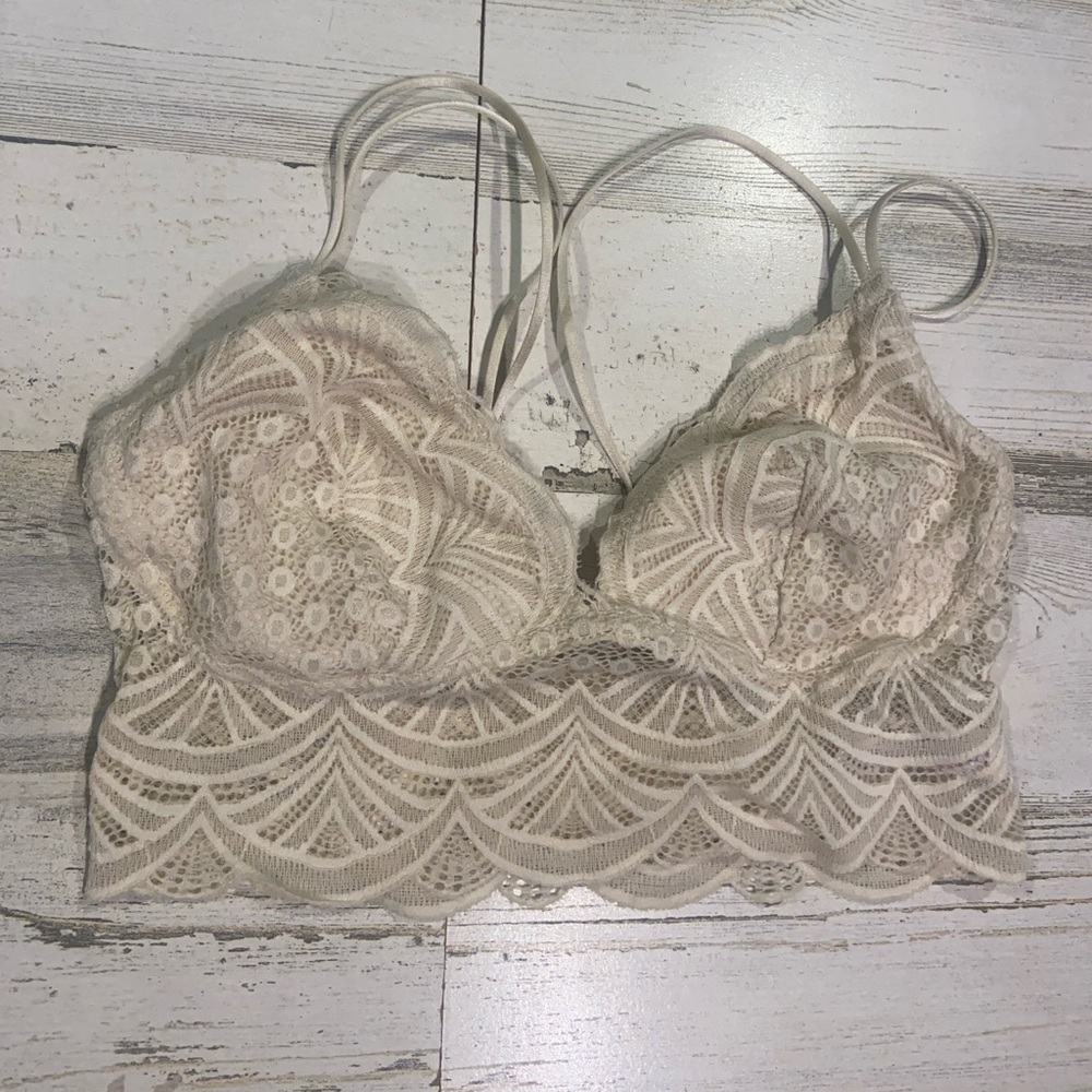 Auden Cream Lace Bralette Small